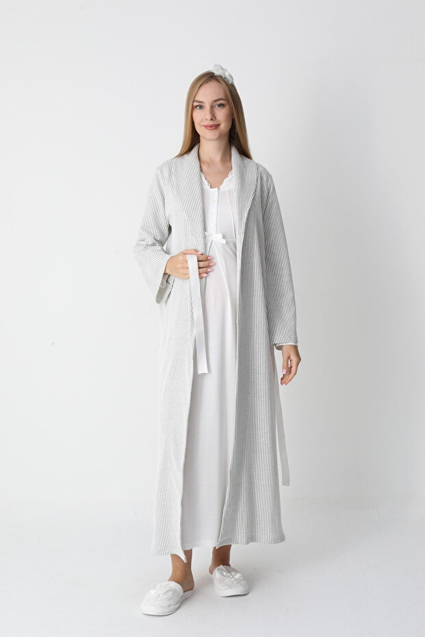 Women's Maternity Maternity Nightgown Dressing Set