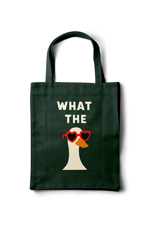 Artistic Gabardine Cloth Bag – What the Duck? Printed Design - 35X40