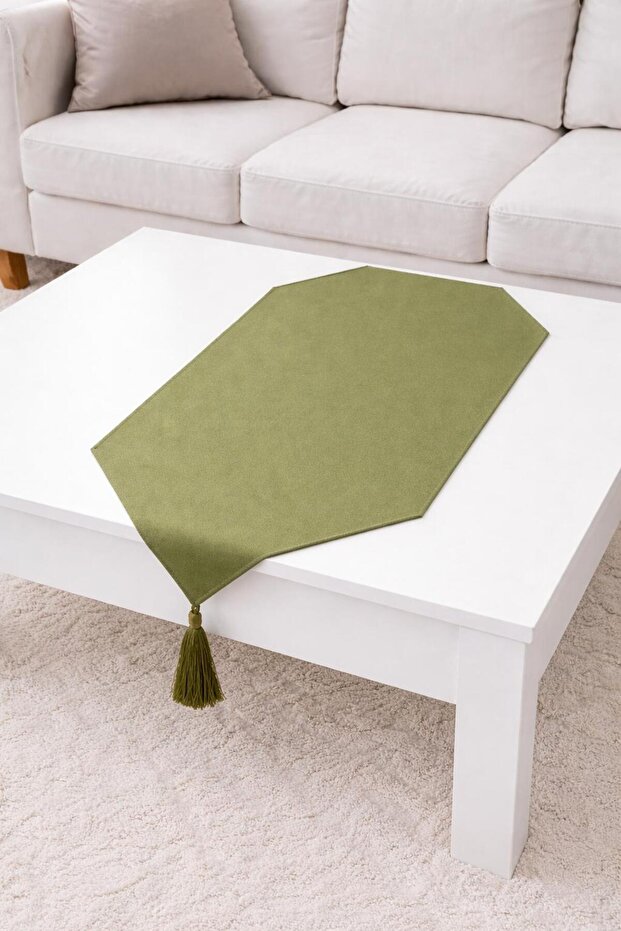 Green Modern Coffee Table Runner