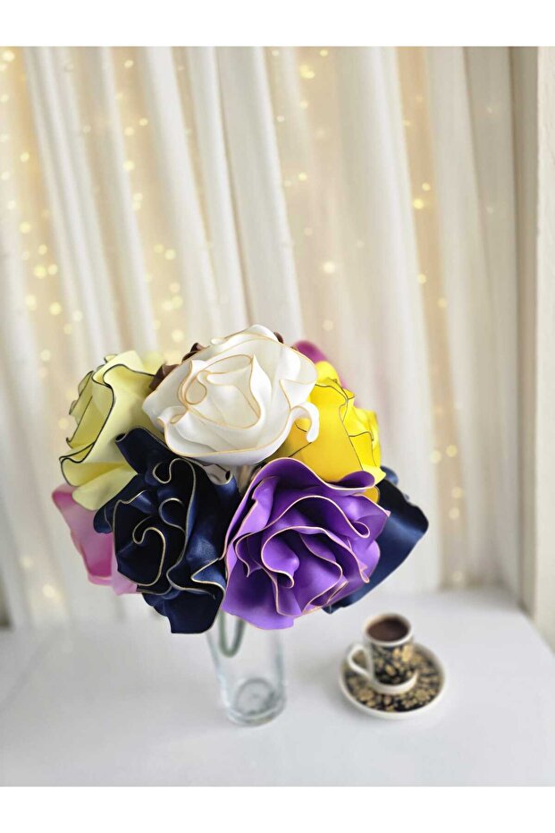 زهرة إيفا اللاتكس الفاخرة ذات الفرع الواحد - 3