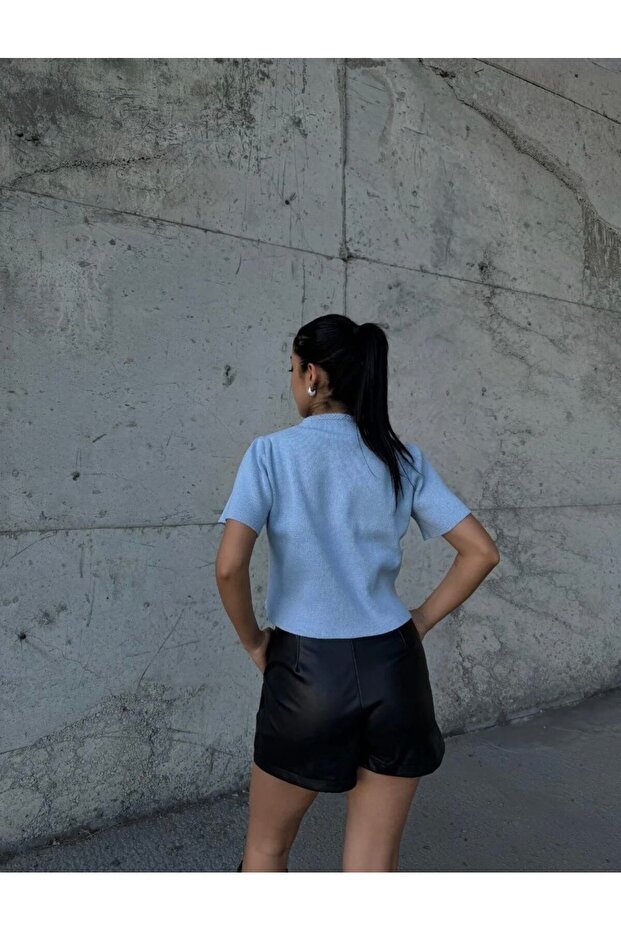 KISA KOL ÇELİK ÖRME HIRKA - 2