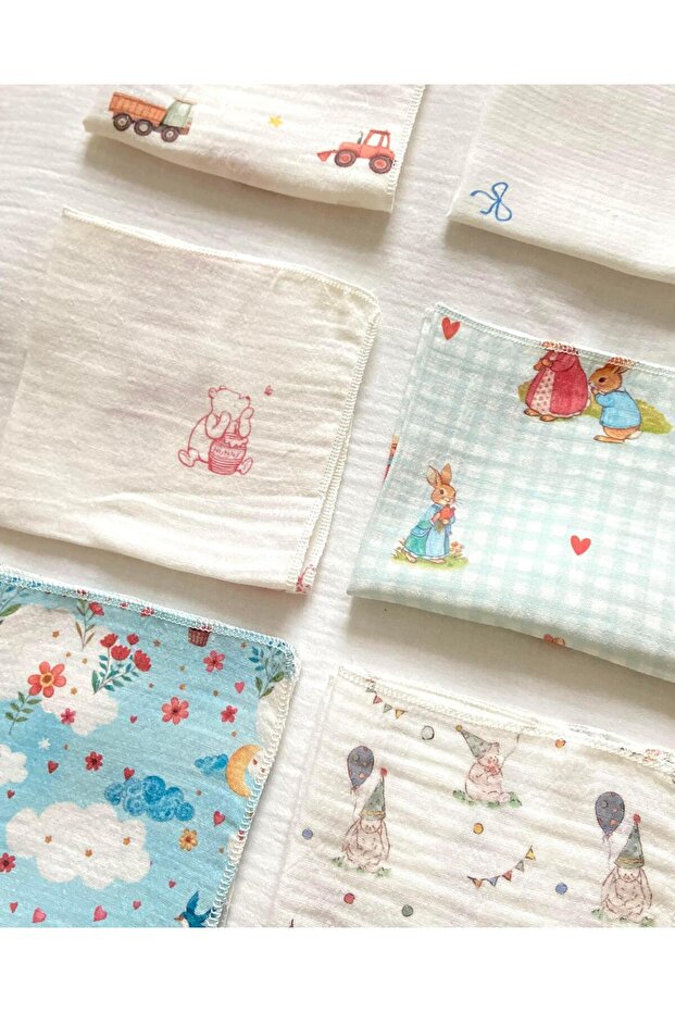 Müslin Mendil Seti (6'lI) - Bebiş - 2