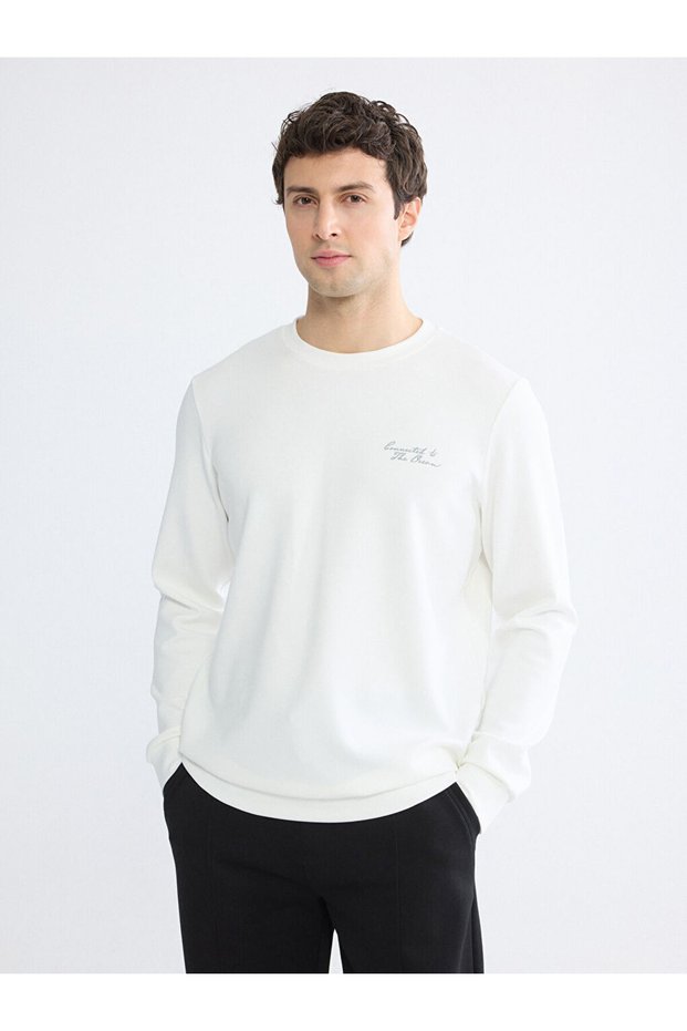 I Zero Roba Collar Embroidered Men's Sweatshirt from Freezen Store