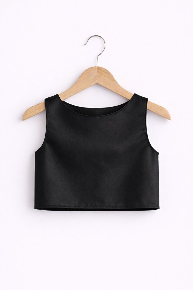 Girl's Black Crop Party, Special Occasion, Birthday Combination Bustier