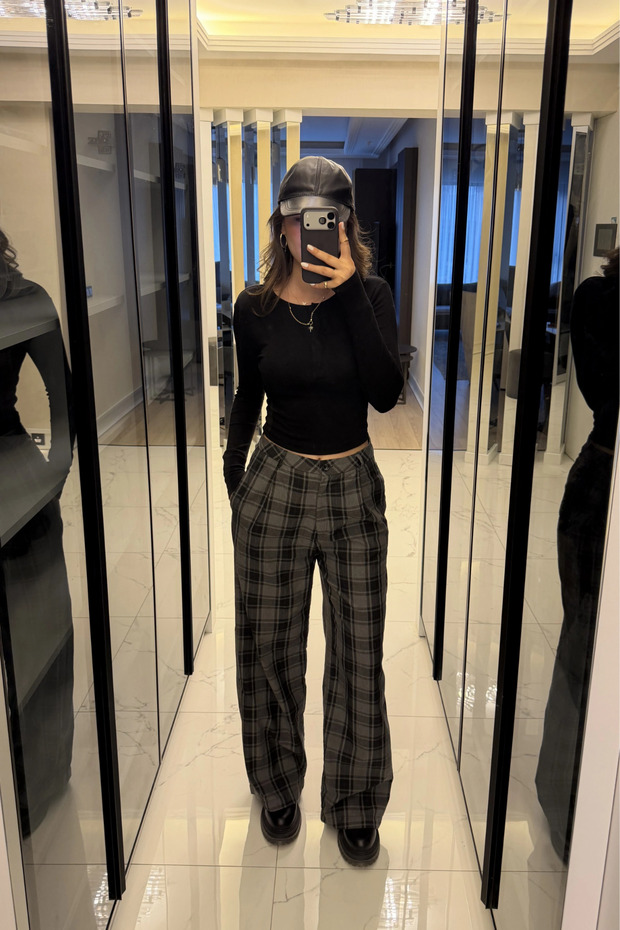 منقوشة السراويل بالازو منقوشة - 2