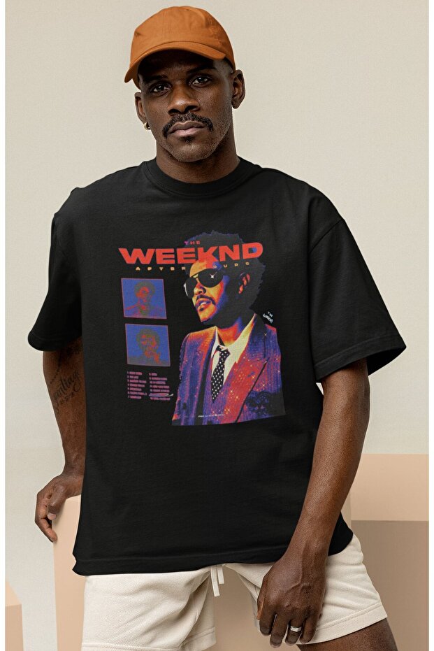 The Weeknd after Hours Rapper Printed Unisex Oversize Singer T-Shirt