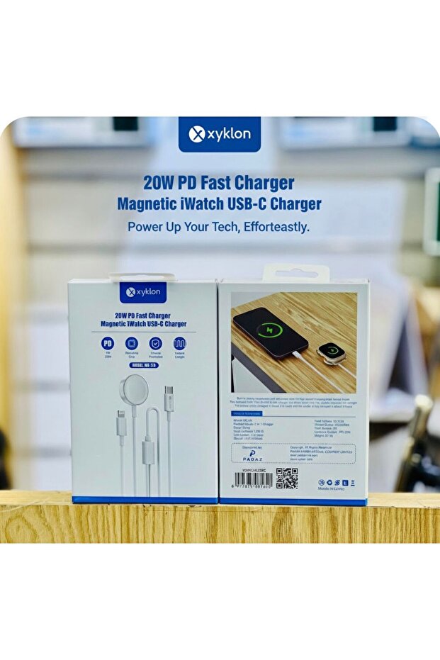 20W PD Fast Magnetic iWatch USB-C Charger