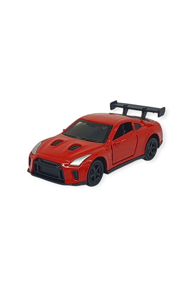 Pull and Drop Metal Small Cars 8 cm - 6411A-5 - Red (Lisinya)