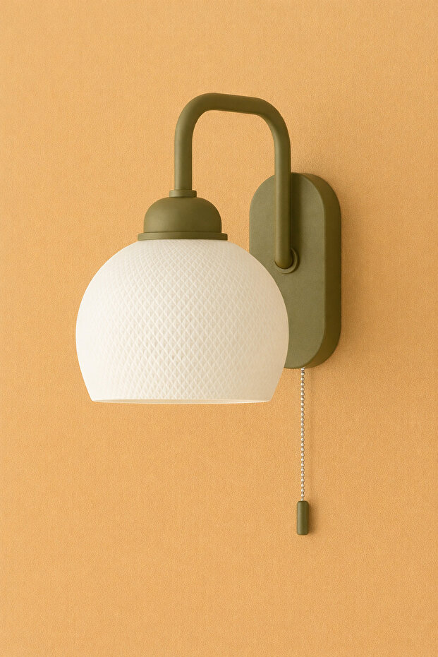 Modern Nosta Wall Lamp | Decorative Body | With a String Key | Minimal Wall Lamp