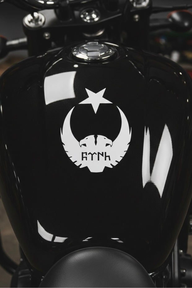 Double Headed Eagle Turkish Flag Sticker Waterproof Car Helmet Windshield Motor Gokturk Sticker