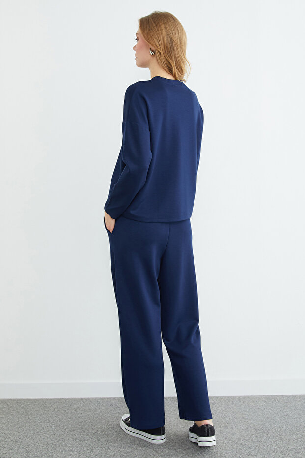 طقم مودال أساسي بأكمام طويلة مكون من قطعتين - 8