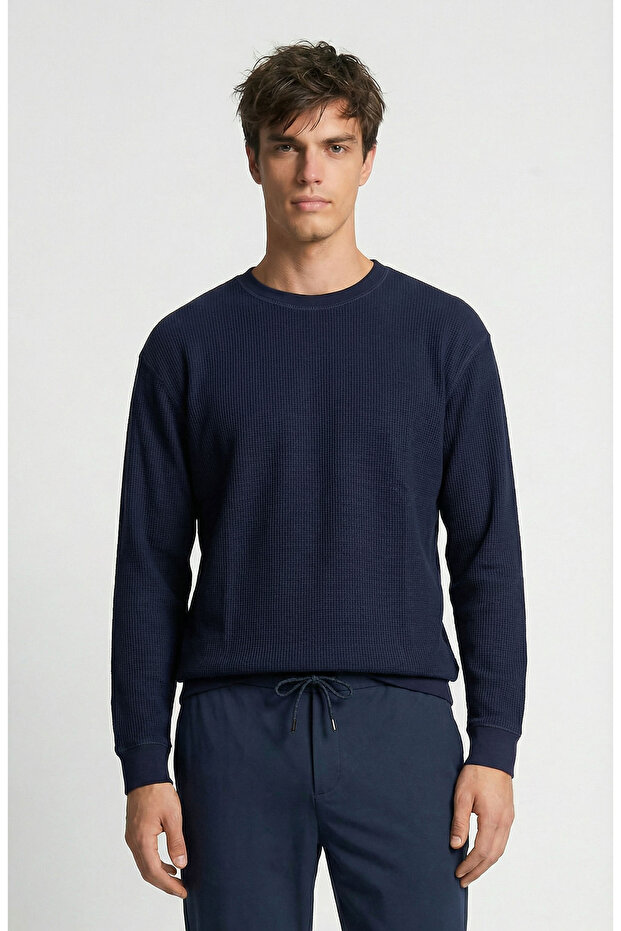 Lacivert N-Tech Merserize Sweatshirt - 1