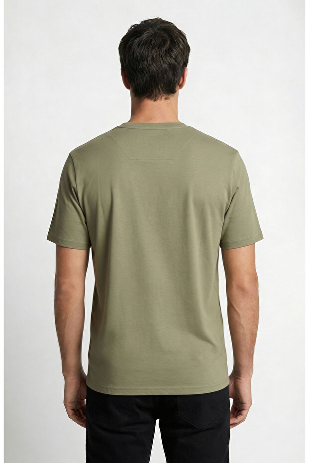 Haki Pike Desen Basic T-shirt - 3
