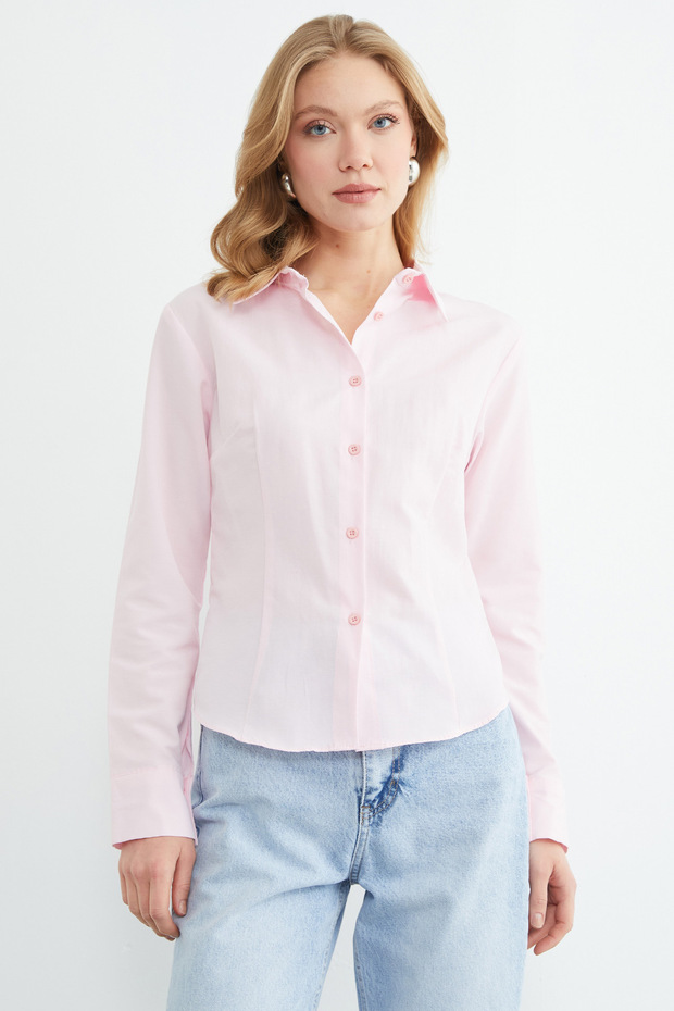 Basic Pensli Slim Fit Gömlek - 2