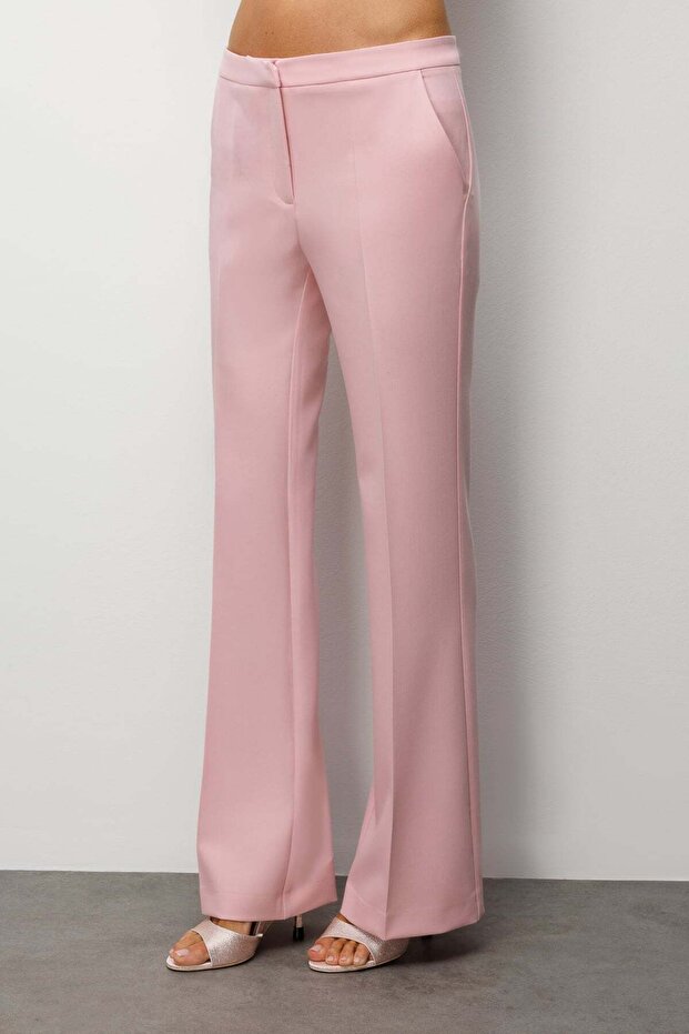 İspanyol Paça Düşük Bel Pantolon - 3