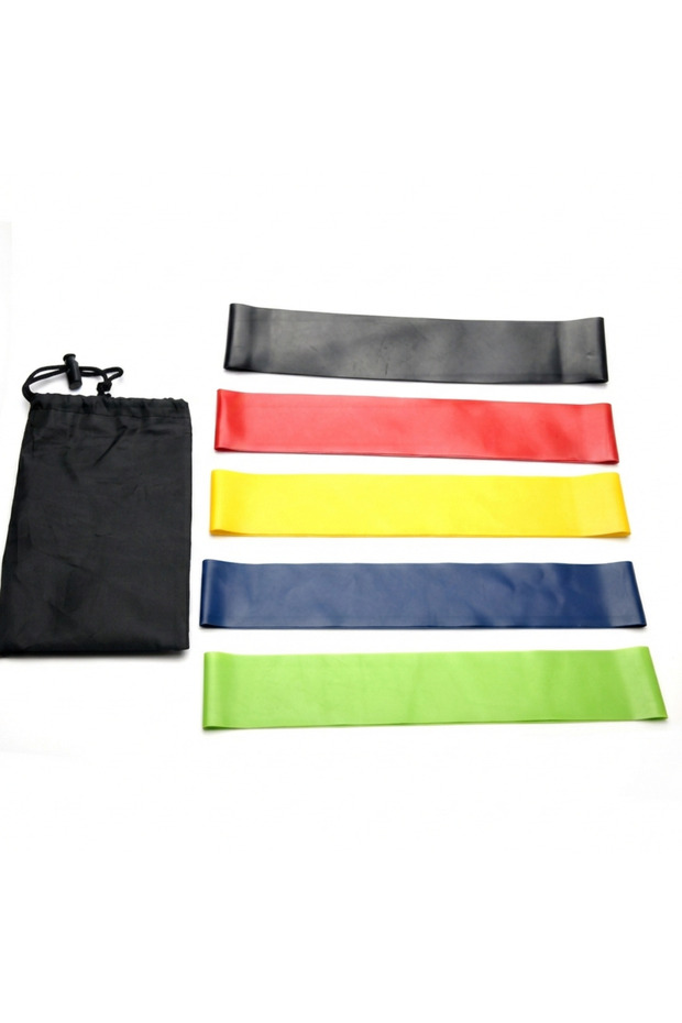 Resistance Bands Set – 5 Levels High Elastic Latex Exercise Bands for Full Body Fitness