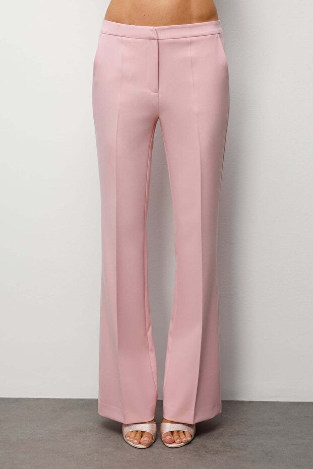 İspanyol Paça Düşük Bel Pantolon - 2