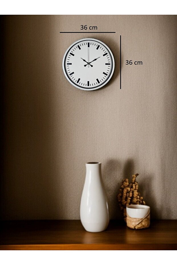 ساعة حائط قياسية مقاس 36 سم - 5