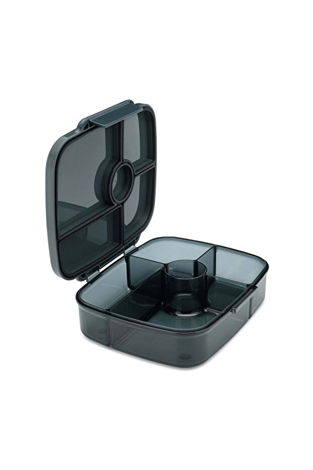Go Leakproof Bento Box – 5 Compartment Deep Lunch Box - Berlin Charcoal Gray