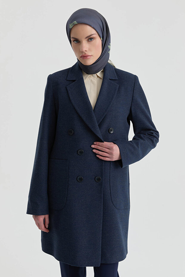 Blazer Ceket - İndigo - 2