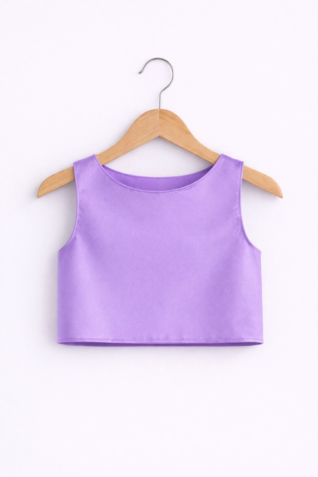 Girl's Lilac Crop Party, Special Occasion, Birthday Combination Bustier