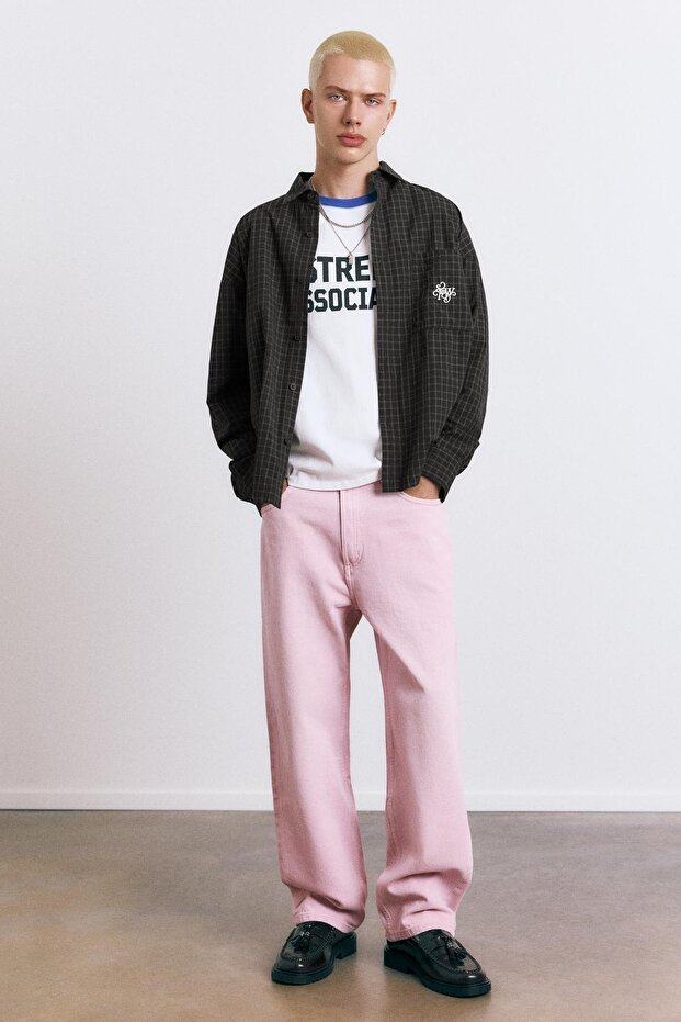 STWD işlemeli ekose gömlek - 2