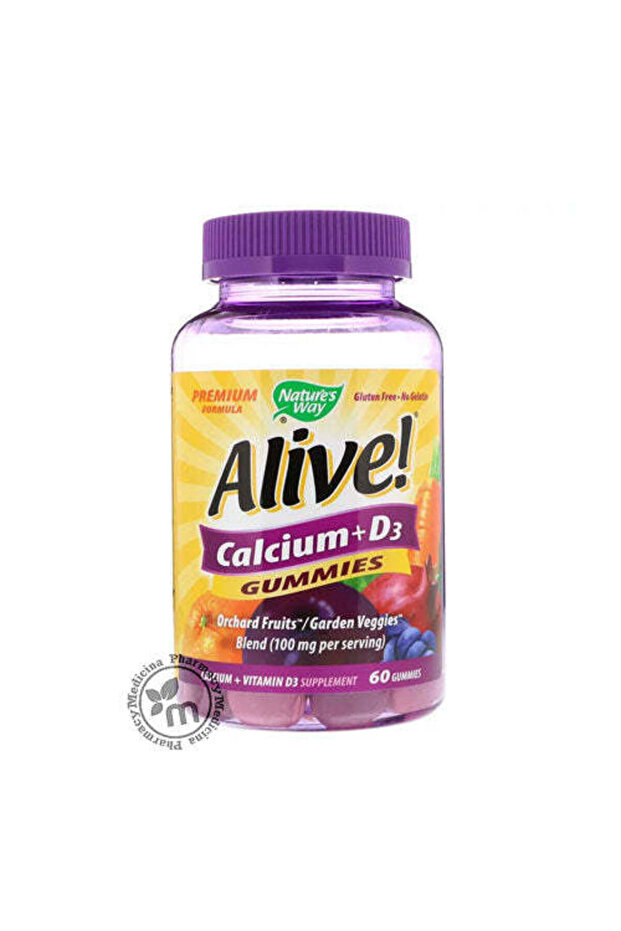 ALIVE CALCIUM + D3 GUMMY 60S