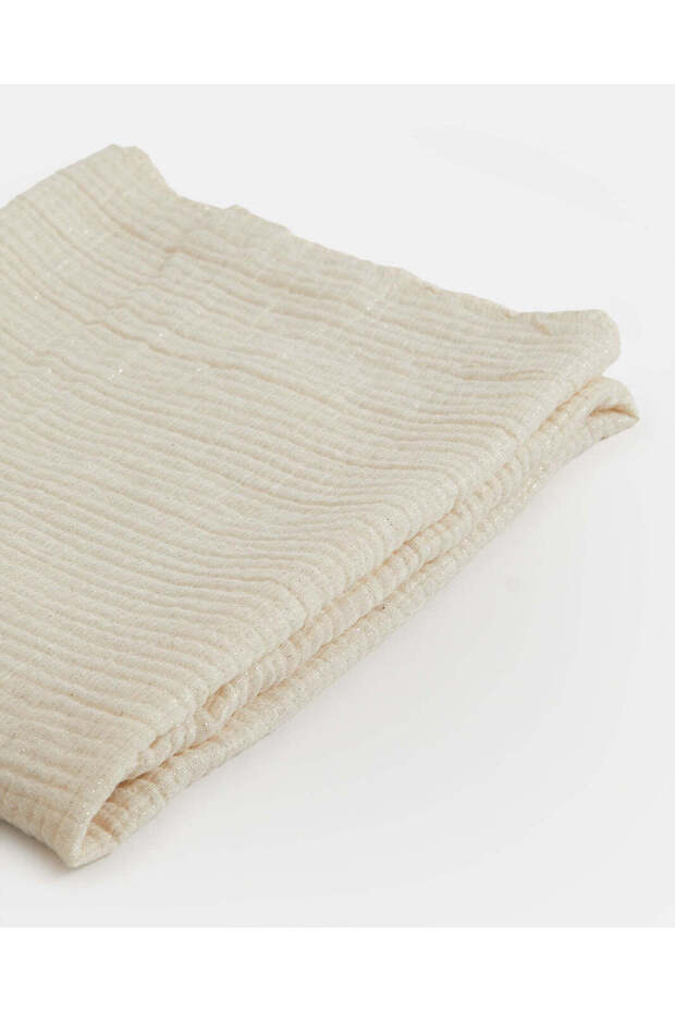 وشاح نسائي بيج سادة - 3