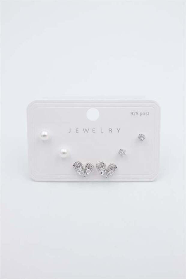 Multiple Set Earrings - Silver - 2