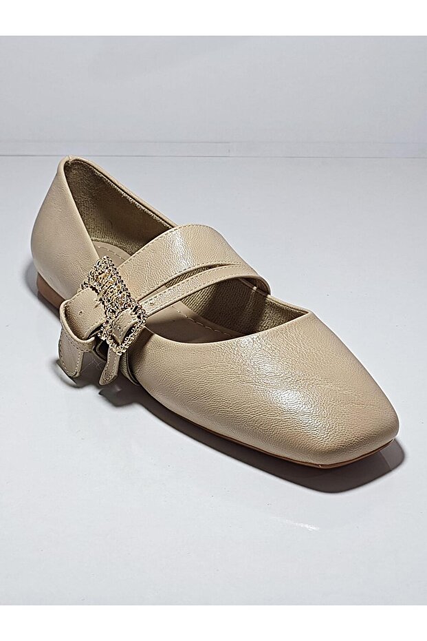 Vollex 30-134 Women's Double Buckle Ballerinas