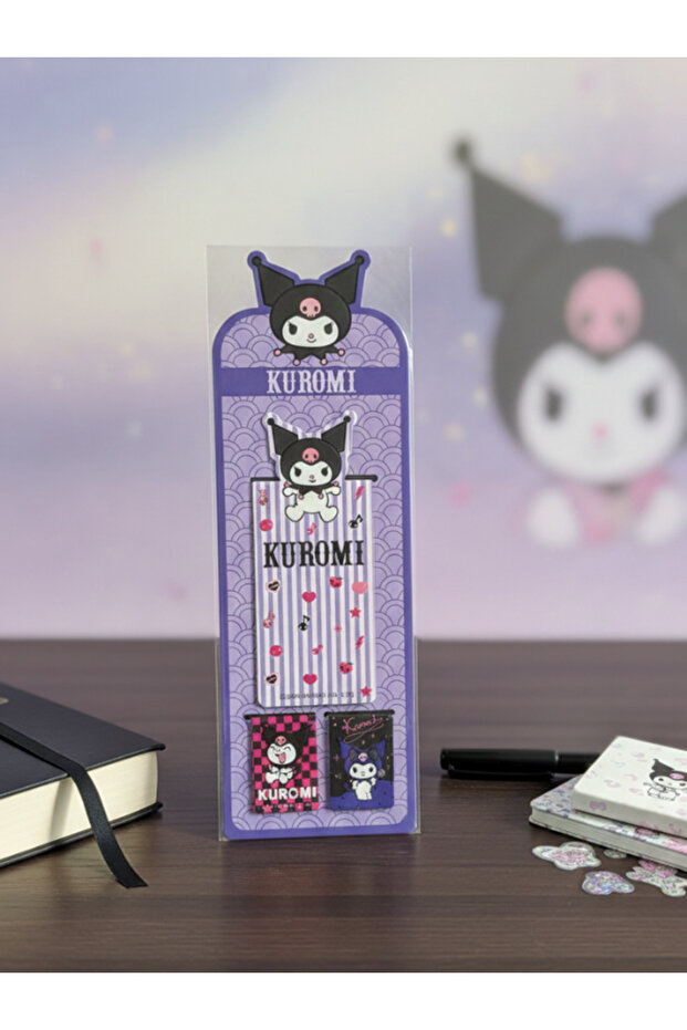 Sanri & Kuromi Licensed 3-Piece Special Cut Bookmarks