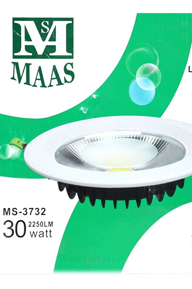 مصباح LED سفلي 30 واط أصفر