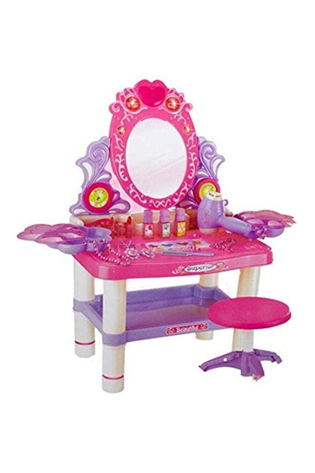 Makeup Table Play Set with Mirror - 1