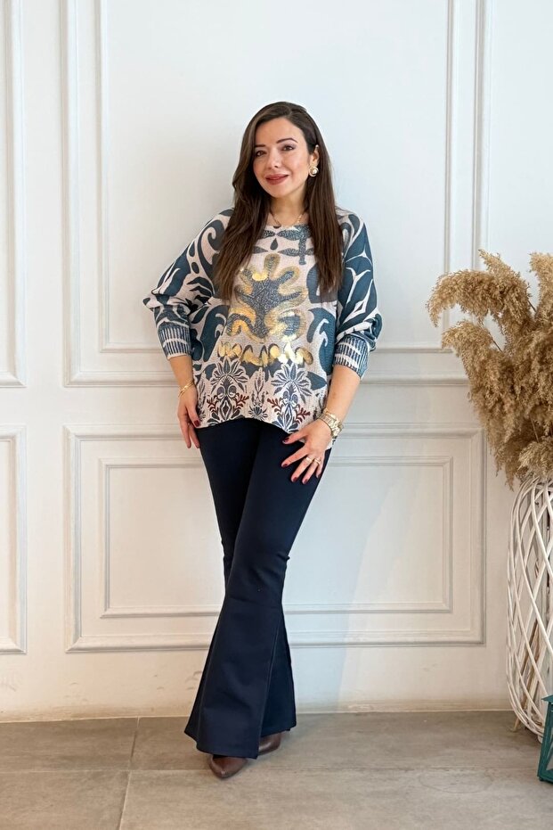 İspanyol Paça Çelik Örme Tayt Pantolon - 7