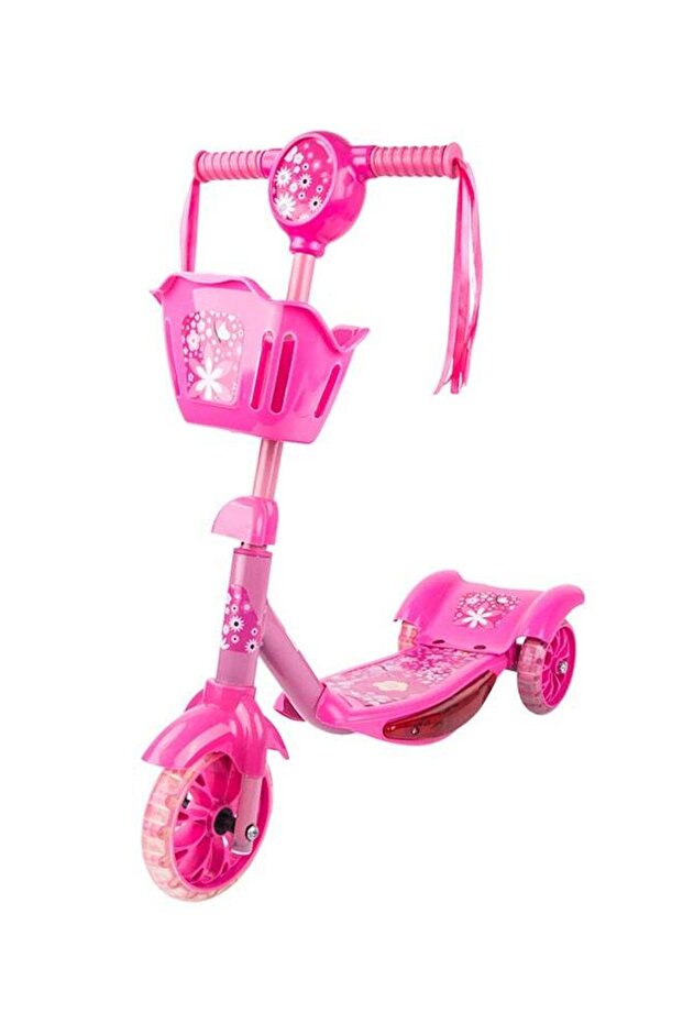 سكوتر دفع قابل للتعديل من بي إم، لون وردي - 1