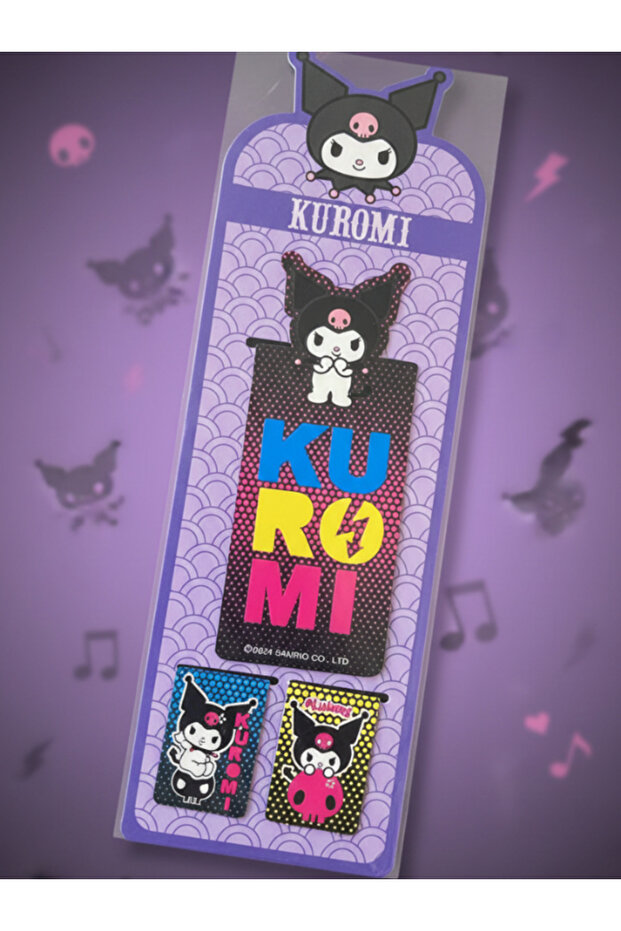 Sanri & Kuromi Licensed 3-Piece Special Cut Bookmarks