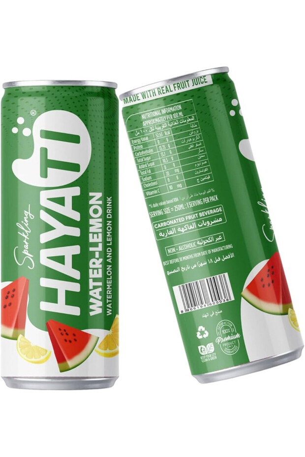 Sparkling Water-Lemon 250ml, (24x2packs)
