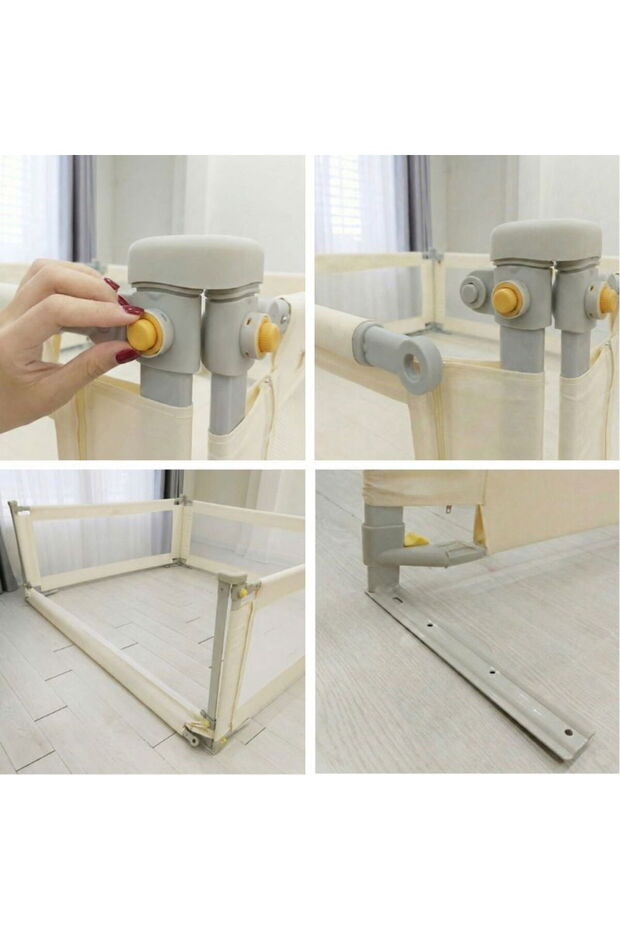 Empria bed safety barrier, Basic model, interconnectable, adjustable and sliding, 140 cm - 15