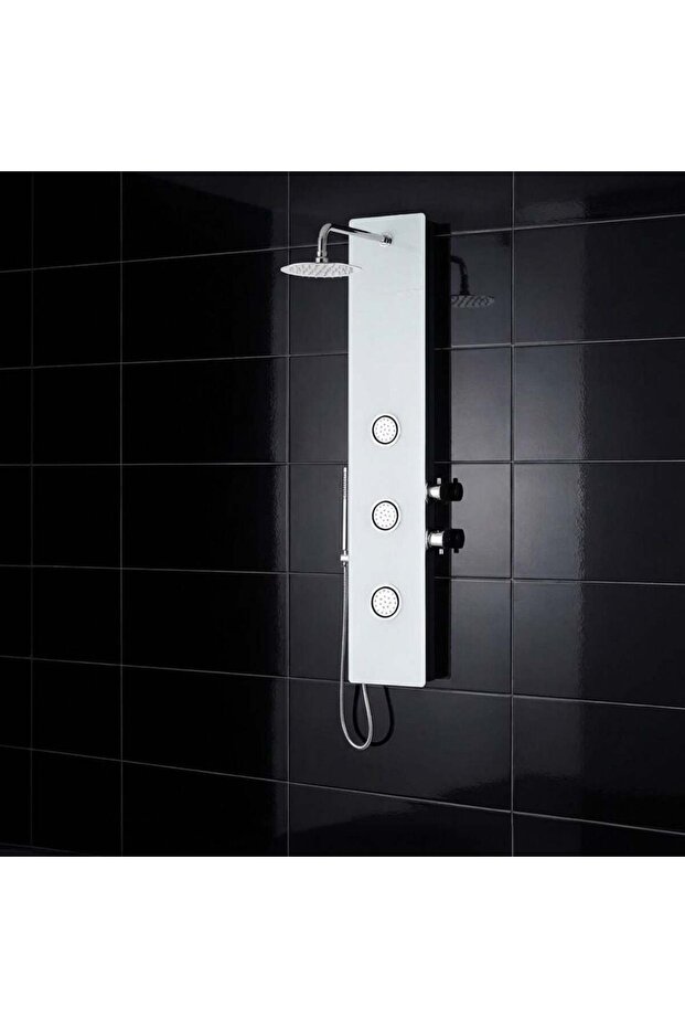 Luxe Rain Shower Panel - 1400x210mm, Shower System with Head & Hand Shower, 2 Year