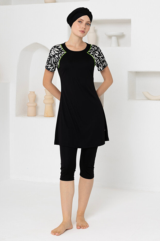 Luven Lycra Short Sleeve Hijab Swimsuit 3604