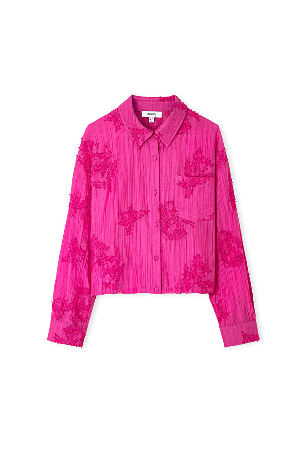 Nakış aplikeli gömlek - 3