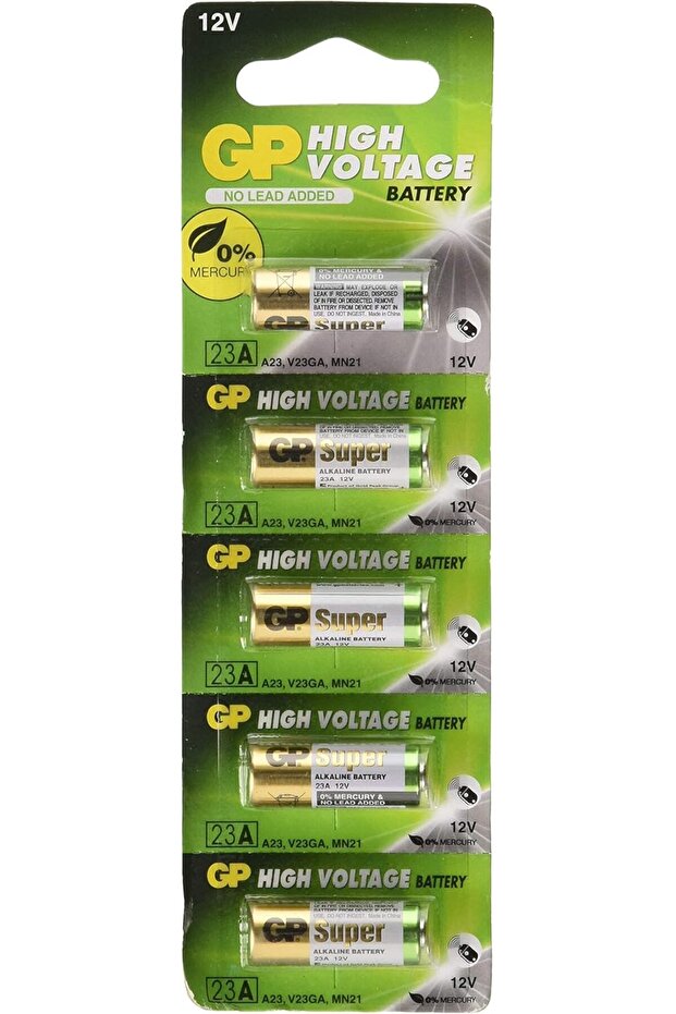 Batteries A23 12V Alkaline 23-A Replacement Battery 23AE - 5 Pack