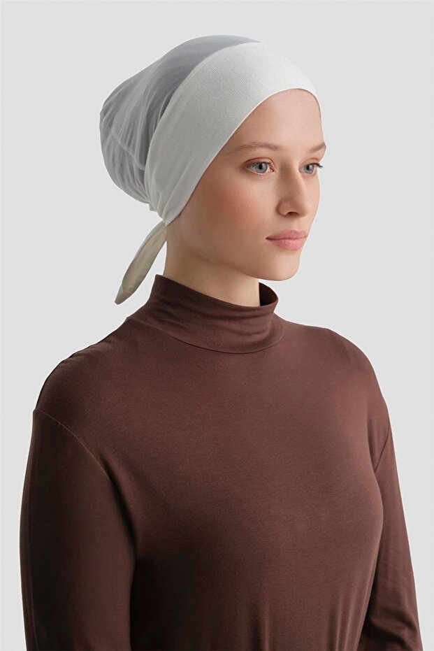 Tulle Plain Bonnet Ecru