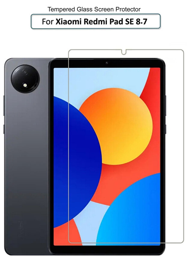 واقي شاشة زجاجي مقوى ممتاز لجهاز Redmi Pad SE بشاشة 8.7 بوصة