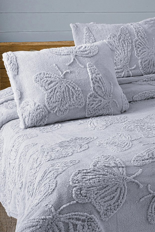 Butterfly Pattern Single Blanket | Soft, Wellsoft, Bedspread 160x230 - 1 Pillowcase
