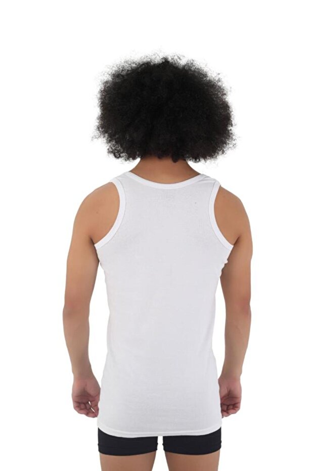Men's Basic Cotton Premium Classic Undershirt Single Pack - 2