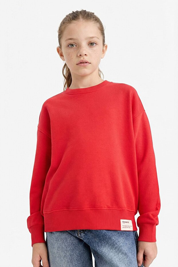 Kız Çocuk Sweat E6842A8/RD227 RED - 1