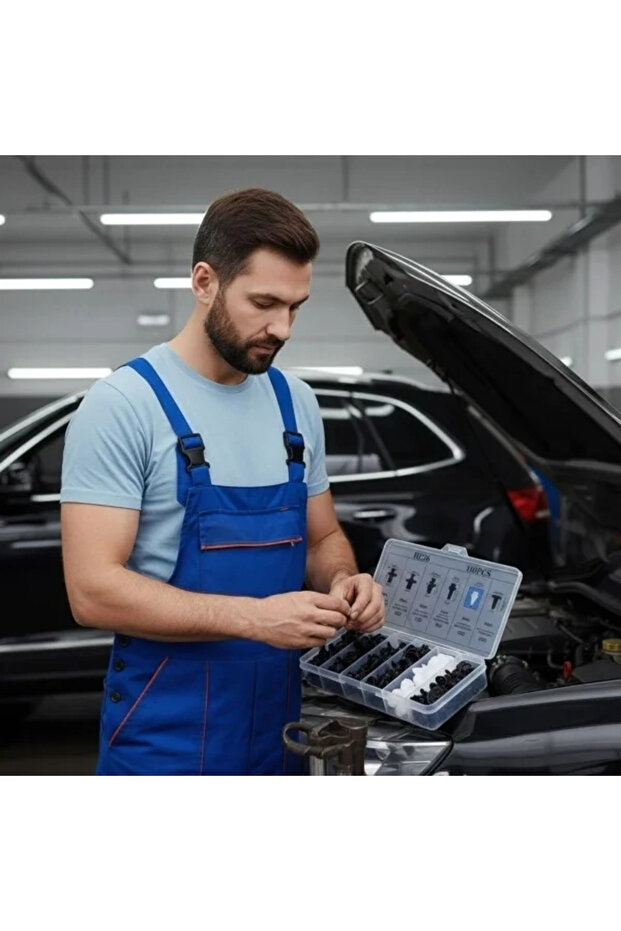 مجموعة مشابك بلاستيكية متعددة الأغراض 100 قطعة - 4