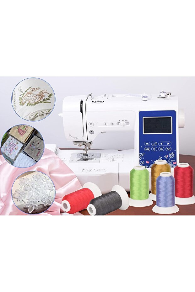 Embroidery Thread Kit 63 Spools, 1000m, Multicolor - 7