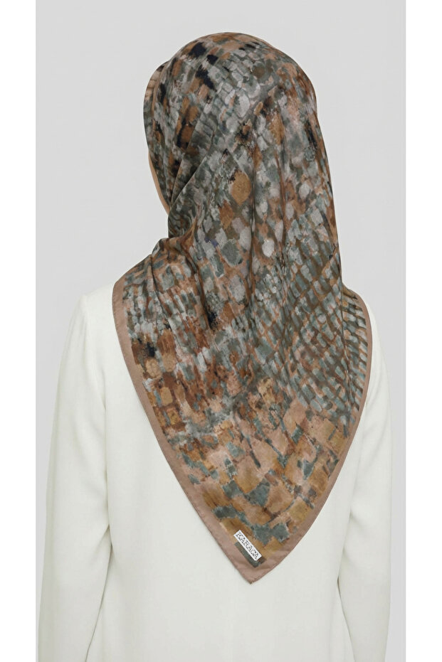 Canvas Patterned Rayon Scarf - 4